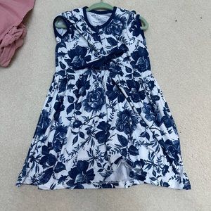 Navy rose dress